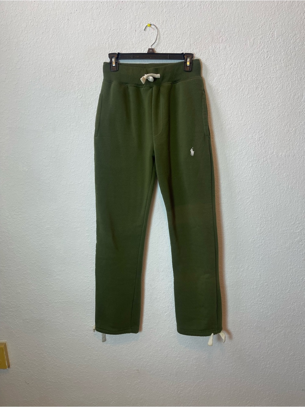 Vintage Y2K Polo Ralph Lauren Olive Green fleece sweatpants Size S